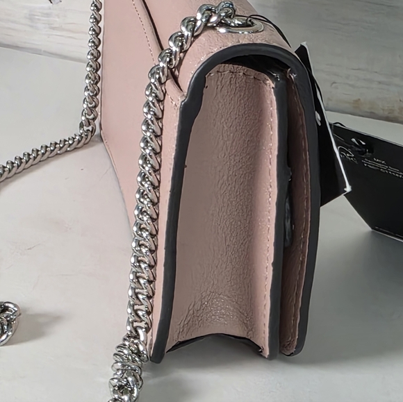 Karl Lagerfeld Paris Kosette Mini Shoulder Bag in a blush pink - Picture 8 of 11